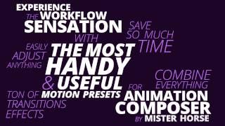 Animation Composer - The Most Handy Motion Presets  Usage Examples #1