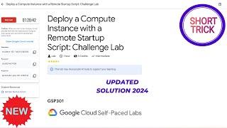 Deploy a Compute Instance with a Remote Startup Script Challenge Lab  2024  #GSP301 #qwiklabs