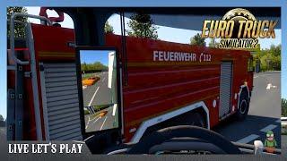 Hart geschnitten von der Feuerwehr 04 Euro Truck Simulator 2
