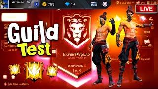 Most Dangerous Players 1 Vs 1 Guild Test  V Badge Youtubers Guild Test ️ Free Fire Live 