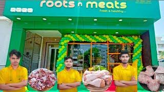 BEST AMAZING MEAT STORE NEW OPENING ROOTS N MEATS STORE  CHICKEN  CUTTING MUTTON  FISH 