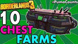 10 BEST LOOT CHEST RUNSFARMS FOR BORDERLANDS 3 Best Chest Farming Locations No DLC #PumaCounts