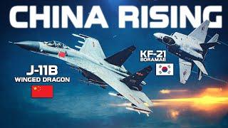 KF-21 Boramae Vs J-11 Winged Dragon Intercept  Digital Combat Simulator  DCS 