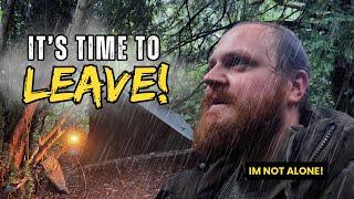 I ABANDONED MY SOLO WILD CAMP - When Its Time To Leave LEAVE