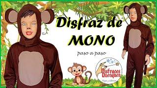 DIY. Disfraz de MONO  Como hacer disfraz de monito   paso a paso para niños #disfraz