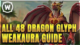 WoW Dragonflight All 48 Dragonriding Glyphs + Weakaura Guide