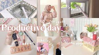 A day in my life as anak kost cleaning my room makeup rotine haul⋆˙⟡