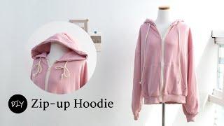 DIY 후드집업 만들기  어디든 걸치기 쉽고 편한 후드집업 점퍼 만드는 방법  How to make a Zip up Hoodie 천가게TV