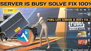 How To Solve Pubg Mobile Lite Server Is Busy Please Try Again Later Problem  pubg lite 