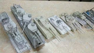 All Papercraft Fictional Tanks For Moment #papercraft #military #fypシ #art #collection #wargaming