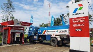 PERTASHOP PERTAMINA.CARA PENGISIAN BBM PERTAMAX DARI TANGKI BBM KE MESIN MODULAR