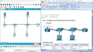 5.5.2 Lab - Configure and Verify Extended IPv4 ACLs