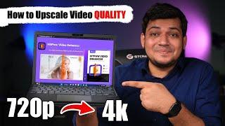 How to Upscale Video QUALITY  Best AI Video Quality Enhancer 2023 HitPaw Video Enhancer