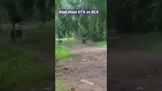 seru parah duel maut GTX130 VS KLX200 CRASH ADU BODI #gestrek #klx #gtx130 #sumut