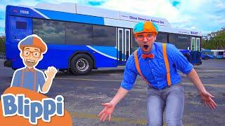 Blippi Explores a Bus  Learn About Vehicles For Kids  Educational Videos For Toddlers