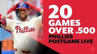 Phillies sweep the Nationals & improve to 20 games over .500  Phillies Postgame Live