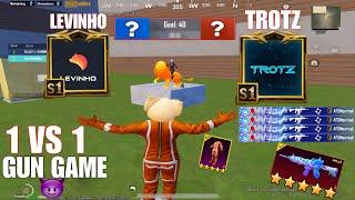 BEST FUNNYWOW GAMEPLAY WITH LEVINHO AND TROTZ1VS1 GUN GAME DEATH MATCHSAMSUNGA7A8J4J536J7