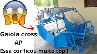 Como pintar sua GAIOLA CROSS OU KART CROSS GASTANDO POUCO PASSO A PASSO de forma rápida e prática