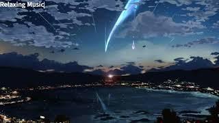 Kimi no Na wa Your Name OST 1 Hour + Gentle Rain Sounds peaceful piano.ver