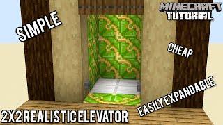 2x2 Multifloor Realistic Elevator  Minecraft 1.21 Redstone Tutorial