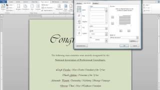 Working with themes Quick parts and Borders in MS Word.   Project 7-1