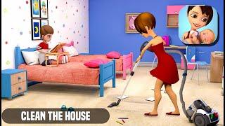 Mother Life Simulator Game 2022 - Mom Clean the House iOS Android