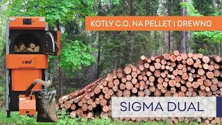 Kotły c.o na drewno i pellet Sigma dual to hybrydowy kocioł c.o  kombi na zgazowanie drewna i pelet