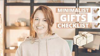Minimalist GIFTS Checklist  Minimalist Gifts I Would Love