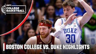 Boston College Eagles vs. Duke Blue Devils  Full Game Highlights  ESPN College Basketball