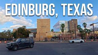 Edinburg Texas sunset drive Drive with me in a Texas border town