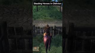 Stealing Horses In Oblivion #oblivion #elderscrolls #skyrim #gaming #videogameseries #challenge