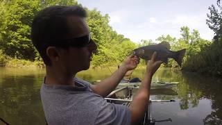 Bass fishing Finned Pursuit Season 1 Ep 1 -- Crankin in the Smallmouth