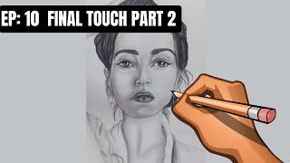 How to Draw Realistic Portrait of a Girl in Telugu  Step-by-Step Graphite Pencil Tutorial in Telugu