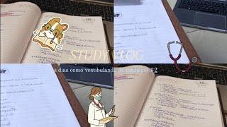 Study vlog Estude comigo durante dois dias Vestibulanda de medicina