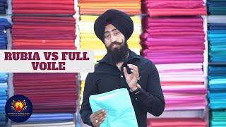 Rubia VS Full Voile - Types of Turban  Finding Best type of Turban