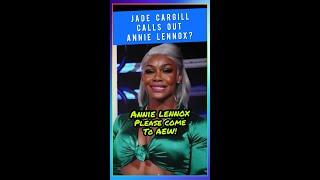 Did TBS Champion Jade Cargill just called out music legend Annie Lennox in a wrestling match?#shorts