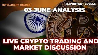 Live Crypto Trading with Delta India #bitcoin #ethereum   Analysis Intelligent Trader Part 336