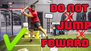Drill to help you to stay back while landing with the front foot‼️