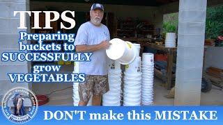Dont Make this Mistake  How to Prepare Buckets to Successfully Grow Vegetables at Home