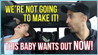 mom gave birth to our baby in the car real footage