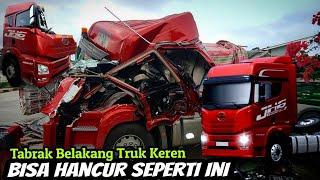 Tabrak Belakang Truck Ganteng JH6 Bisa Hancur Seperti ini  Kecelakaan Tol Batang