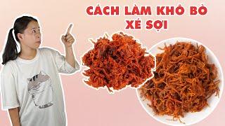 Cách Làm Khô Bò Cực Dễ  HÀ COOKING