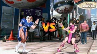 Chun Li vs Ling Xiaoyu MUGEN BATTLE  - Request