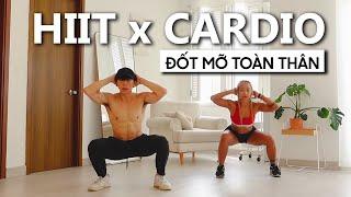 10 Phút HIIT Cardio tại nhà  Giảm sạch mỡ toàn thân