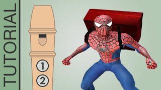 Spider-Man 2 Pizza Delivery Theme - Recorder Tutorial MEME Song
