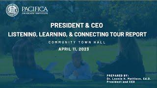 President Mattisons 100-Day Tour Town Hall.