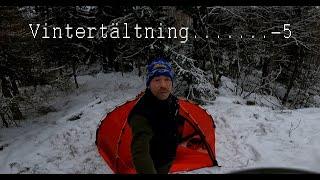 Trying the tent in the snow