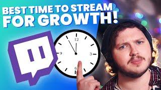 BEST Time To Stream On Twitch For MAXIMUM Growth - Scheduling And Growth