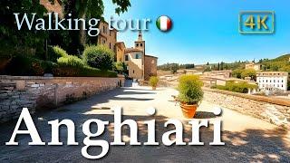 Anghiari Tuscany Italy【Walking Tour】History in Subtitles - 4K