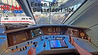 POV Много поездов много путей  ICE 646 Essen Hbf - Düsseldorf Hbf  Поездка на такси ICE